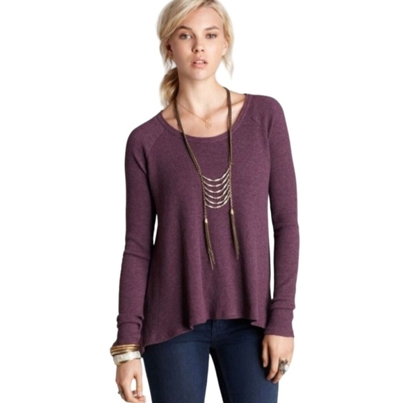 Free People We The Free Washed Burgundy Swing Top Size XS - Picture 1 of 4
